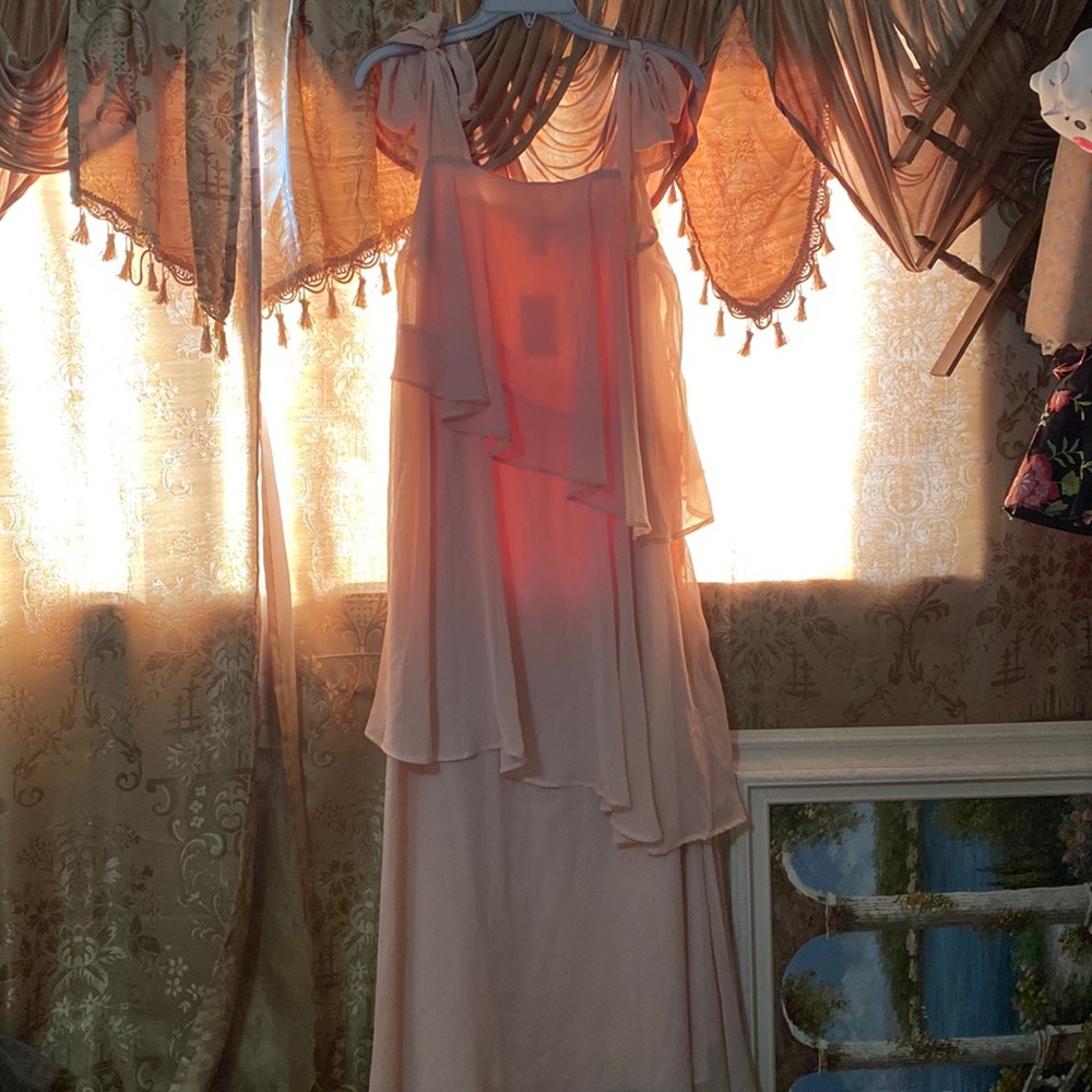 New H&M pink cream dress